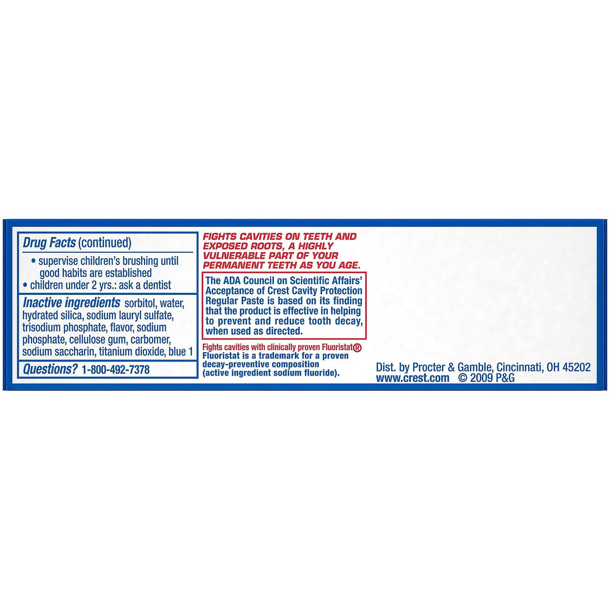 Cavity Protection Regular Toothpaste by Crest – 0.85 Ounce (Pack of 240), Pack of 240, Model 30501