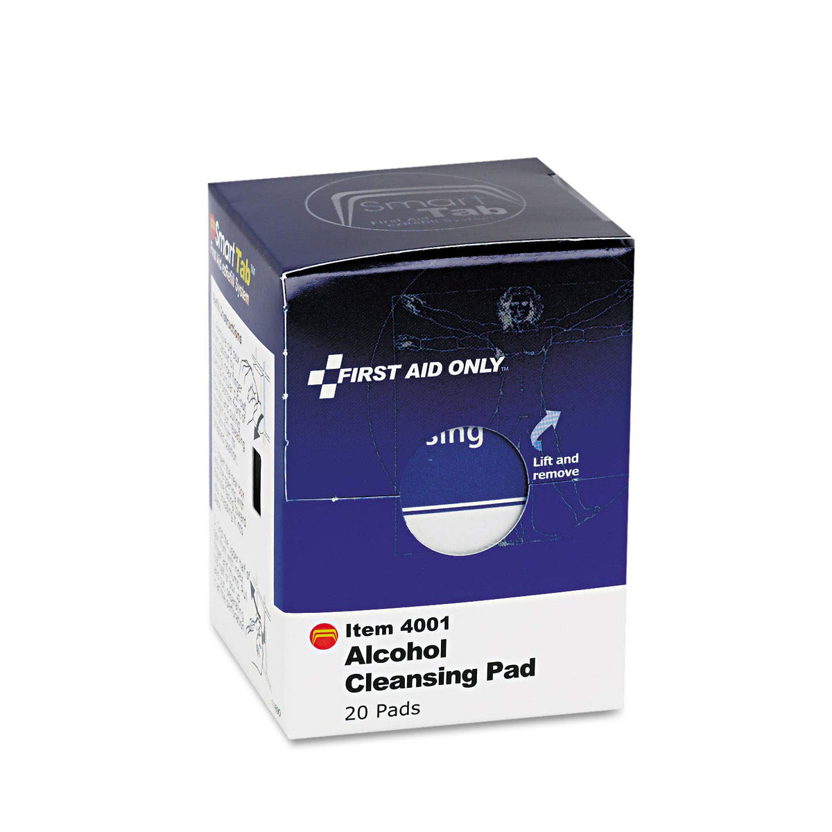 Alcohol Cleansing Pads by First Aid Only – 1 Count (Pack of 20), Bamboo, White, Pack of 20, Model FAE-4001