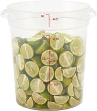Cambro 4 Quart (QT) Food Storage Container (No Lid) - Restaurant Food Grade Bucket - for Dough Proofing and Brining (Translucent)