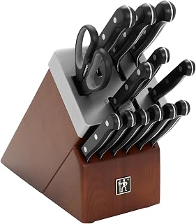HENCKELS Solution Razor-Sharp 14-pc Self Sharpening Knife Block Set, German Engineered Informed by 100+ Years of Mastery