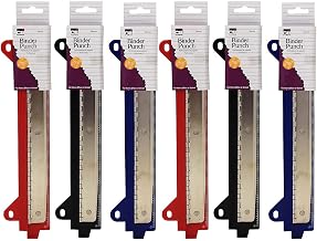 CLI Charles Leonard 3-Hole Punch, Assorted Colors, Pack of 6 (CHL80933-6)