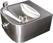 Haws 1105 Satin Finish 18 Gauge 304 Stainless Steel Wall Mounted Drinking Fountain with Single Bubbler