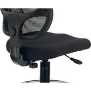 Armless Mesh Drafting Stool by Global Industrial – Polypropylene, Black, Model A2813TMIX-BK