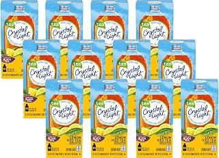 Crystal Light Powdered Drink Mix, Lemon Iced Tea, 10 CT, 0.7 OZ (Pack of 12)