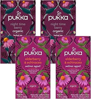 Pukka Tea Bags, Organic (Elderberry and Echinacea, & Night Time Berry) (2ea / 20ct) (Variety Pack)