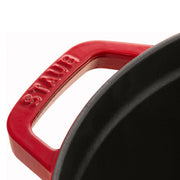 Round Cocotte - 9Qt - Cherry by STAUB – 30cm, 8.4 liters, Cast Iron, 03) Cherry, Model 1004228