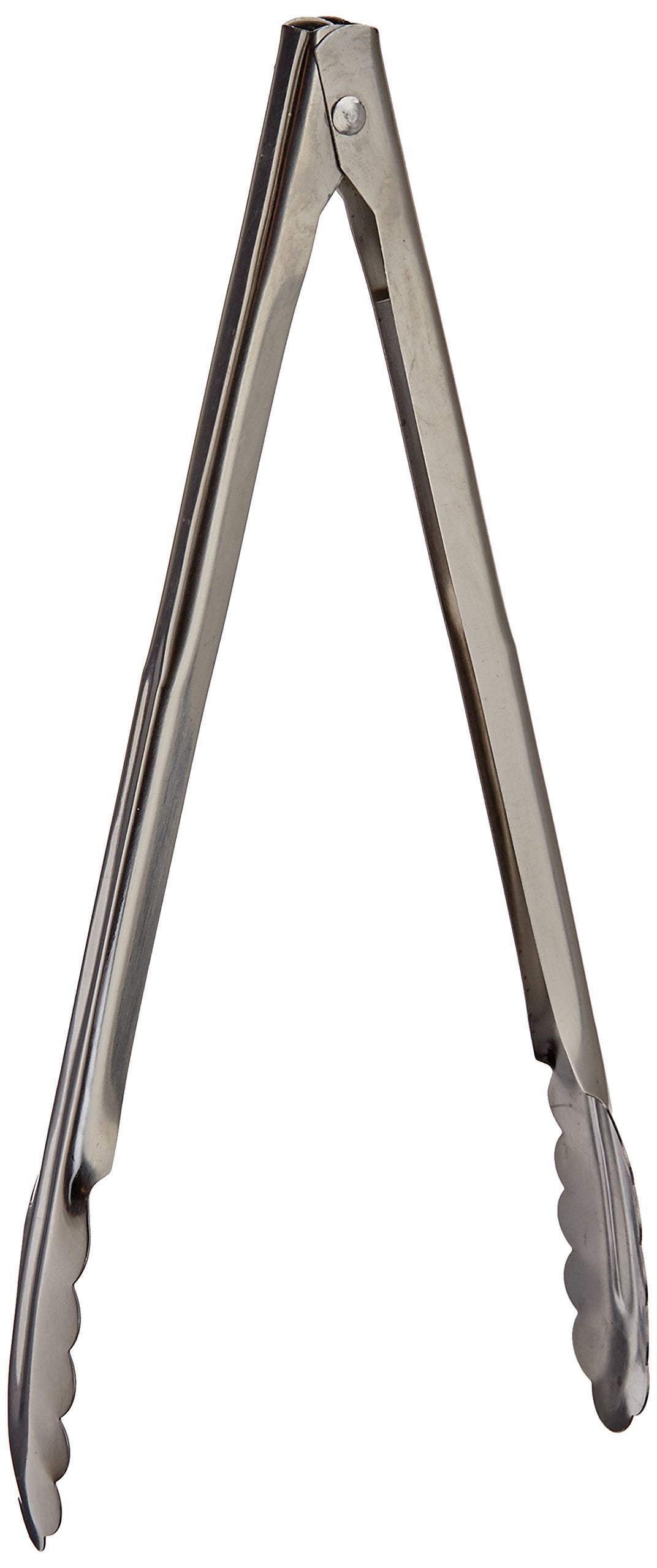 Tongs, 12" Length x 6.125" Width, Silver by American Metalcraft – silver, Model UT1200