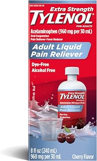 Tylenol Adult Liquid Pain Reliever & Fever Reducer, Cherry, 8 fl. oz