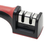 Kitchen Knife Sharpener Medium by Winco – Medium, Plastic, Black, Red, Model KSP-2