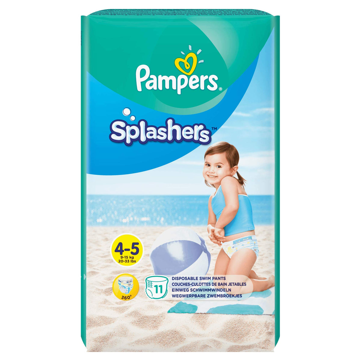 Pampers Size 4-5 / 11.0 / White Baby Diapers