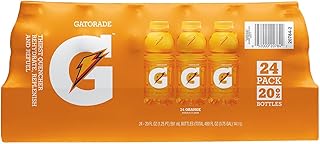 Gatorade Beverage (Pack of 24) 20 Fl Oz, 480 Fluid Ounce, Orange, 480 Fluid Ounce