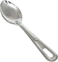 Thunder Group 11" solid basting spoon, stainless steel handle, comes in each