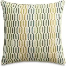Michael Amini Eden Ashbury Seagrass Square Pillow Set of 2 with 100% Polyester Fabric Soft Plush Cushions Decorative Throw Pillows for Living Room Bedroom Couch Interior Design