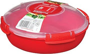 Sistema Microwave Collection Round Dish, Red