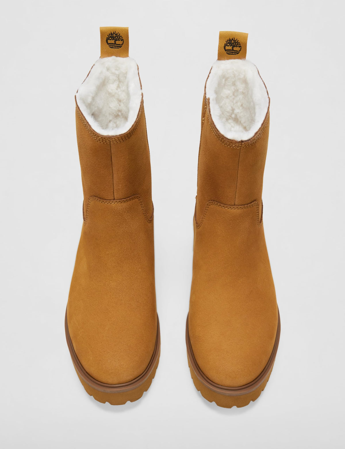 Women's Carnaby Cool Basic Warm Pull On Wr Chelsea Boot by Timberland – 7, Leather, Wheat
