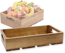 Tablecraft Serving & Display Crate Acacia 12.75 x 7 x 2.75