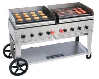 () - 69" Mobile Outdoor Griddle by Crown Verity – Stainless Steel, Model MG-60