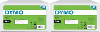 Authentic LW Mailing Address Labels DYMO Labels for LabelWriter Label Printers White 1-1/8" x 3-1/2" 24 Rolls of 350,(Pack of 2)