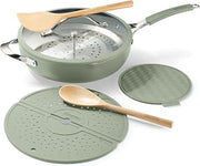 Tramontina Vue All-in-One Plus Pan Set, 5-Qt Ceramic Non Stick Cooking Pan