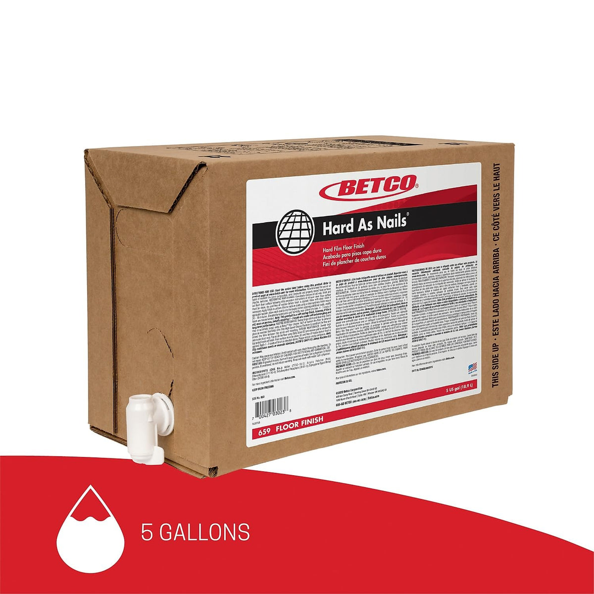 ® Hard As Nails® Floor Finish by Betco – No color, Model 659B500