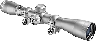 Barska 30/30 Crosshair Reticle Rifle Scope for .22 Plinking & Rimfire Rifles - Optimal Precision with Rings for Shooting, Hunting, Target Practice