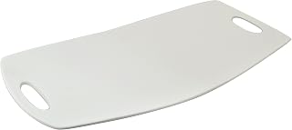 10 Strawberry Street Highland 19" x 9" Coupe Handled Platter, White
