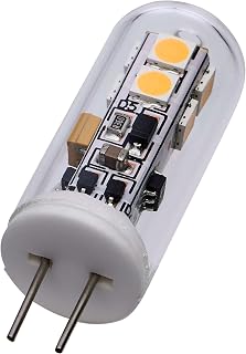 Satco 2w T4 LED 12v Bi Pin G4 Base 3000K Clear Finish Bulb