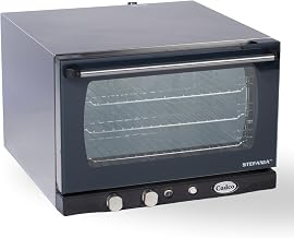 Cadco XAF-113 Heavy-Duty Countertop Convection Oven with Manual Controls and Humidity, Stainless Steel, NSF, 120v, For Commercial Use, 120 lbs.