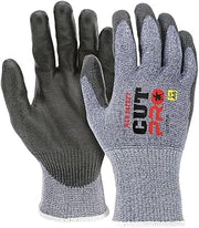 MCR Safety 92793PUXXL Cut Pro 13 Gauge HyperMax Work Glove, Cut Protection, Polyurethane Coated Palm & Fingertips, Touchscreen Friendly, XX-Large