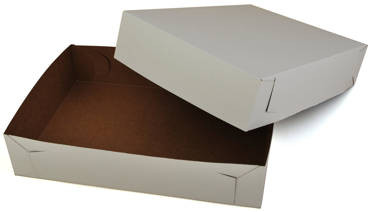 SOUTHERN CHAMPION TRAY White / 14" x 10" x 3" / White Non-Window Bakery Take Out Containers