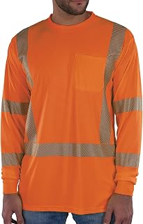Ergodyne Unisex Adult Glowear 8370 Performance Hi-vis Long Sleeve T-Shirt - Type R, Class 3