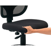 Armless Mesh Drafting Stool by Global Industrial – Polypropylene, Black, Model A2813TMIX-BK