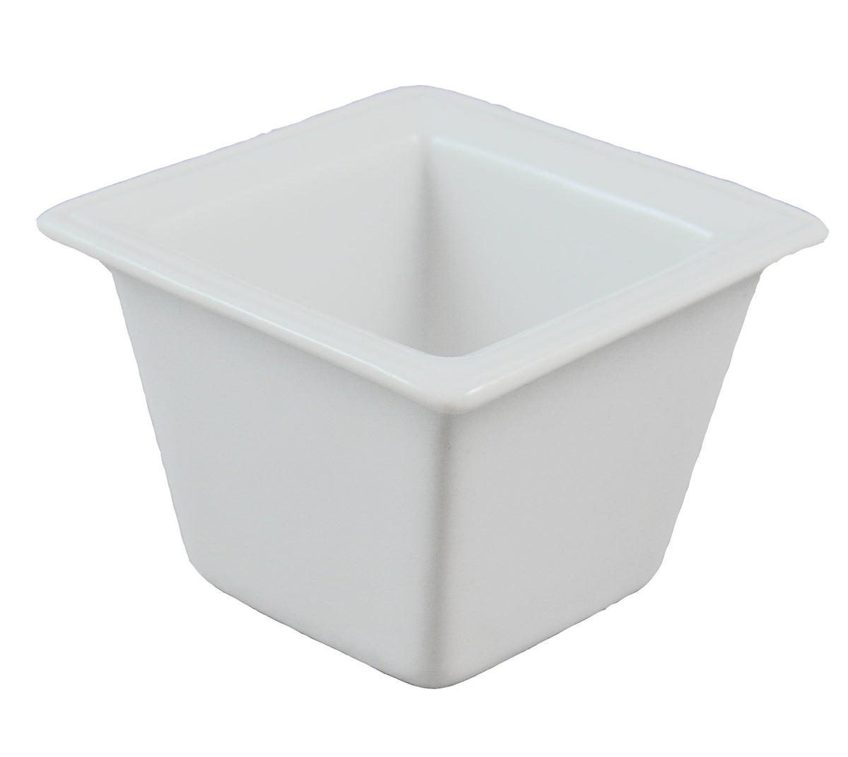 Signature Mini Pot with Rim by Vertex China – Porcelain White, Pack of 48, Model ARG-PTR