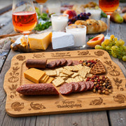 Generic Thanksgiving Bamboo Charcuterie Board, 15 x 11.6 Inch, Natural