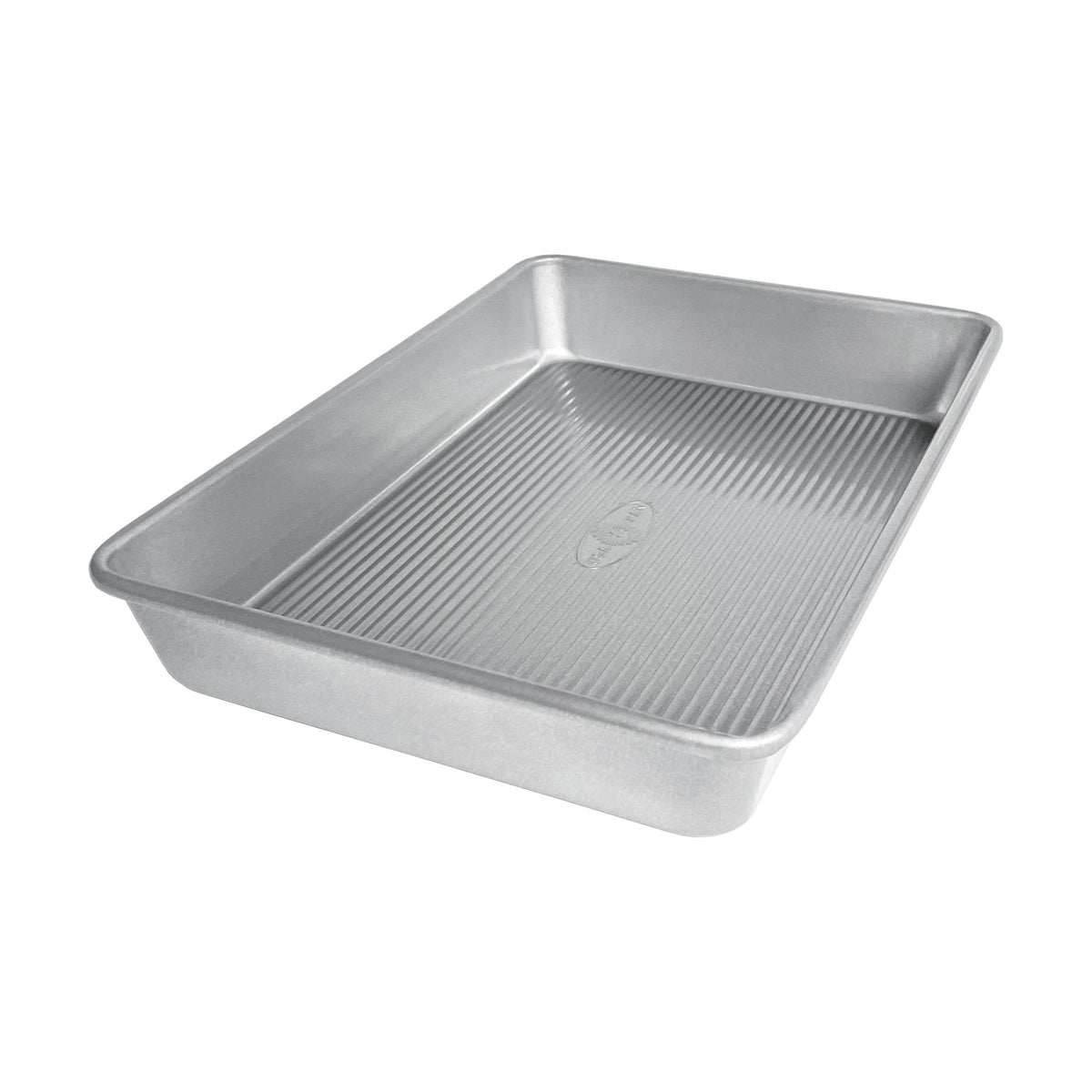 Bakeware Seamless Nonstick Rectangular Cake Pan by USA Pan – 9 x 13 Inch, 3.75 quarts, Alloy Steel, Aluminized Steel, Model 1117RC-6