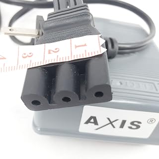 Foot Controller and Power Cord 359102-001 Axis Sewing Machine Foot Pedal Control GREY