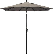 California Umbrella 7.5' Round Aluminum Market Umbrella, Crank Lift