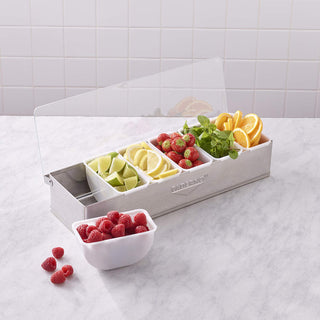 Port GewÃ1 / 4rze 6 Trays by PADERNO – Alloy Steel, Silber / Schwarz, Model 41782-06