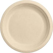 Responsible Products 6 inch Plates, Tree-Less™ Compostable Molded Fiber Plates, Extra Strength, Tree-Free and Made Without PFAS, Natural Brown (1000 Count)