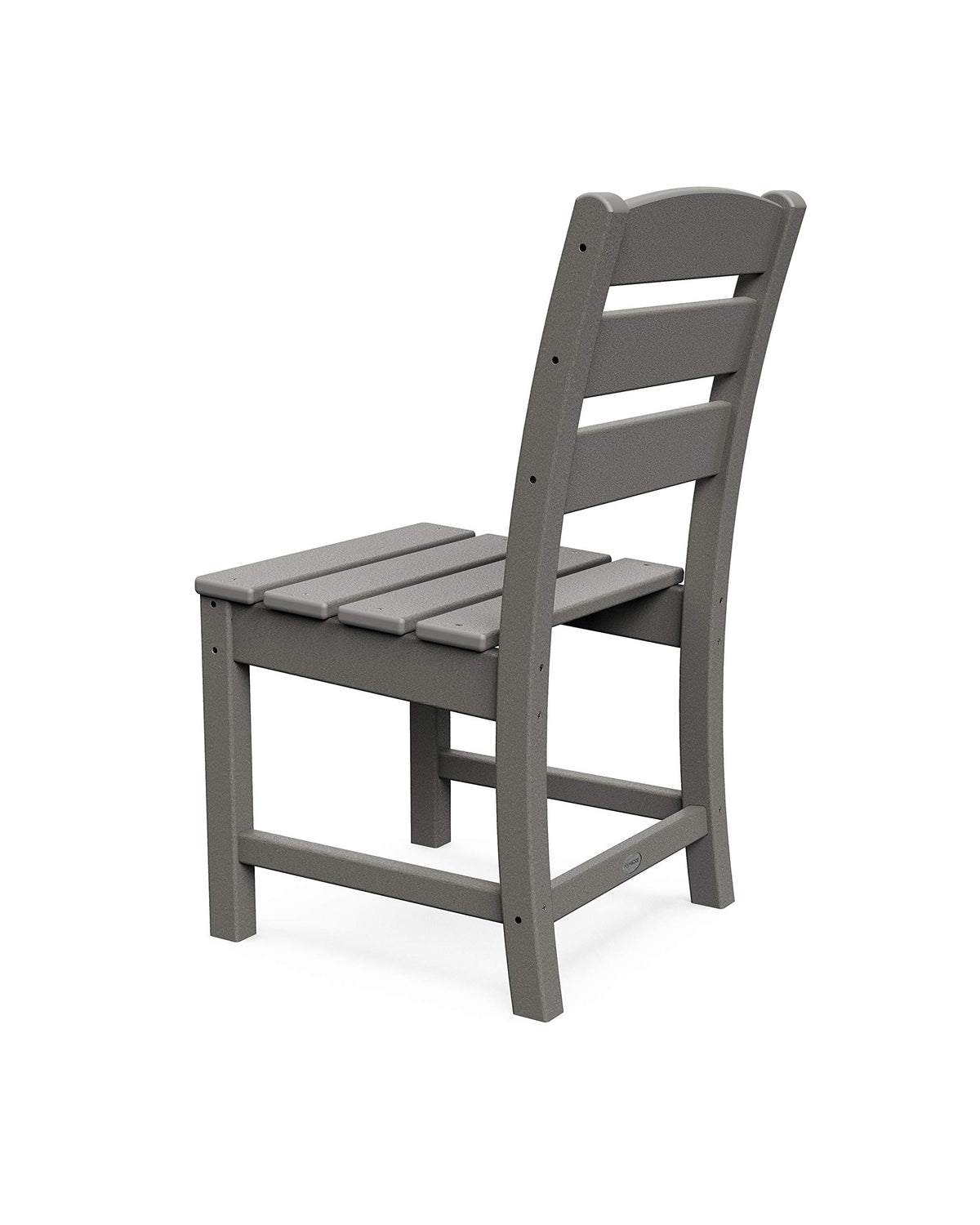 ® Lakeside Dining Side Chair in Slate Grey by Polywood – Medium (M), High Density Polyethylene (HDPE), Slate Grey, Model TLD100GY