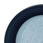Round Two-Tone Plate by Elite Global Solutions – 9" dia., Melamine, Abyss Gloss Inside/Lapis Matte Outside, Pack of 6, Model D897GM-ABY/LAP