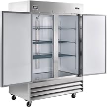 Nexel Reach-in Freezer, 2 Doors, 54"Wx32.2"Dx82.5"H, 47 Cu. Ft.