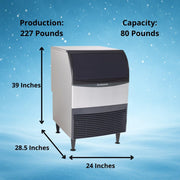 Scotsman 227 lb / Day - 80 lb Storage - Medium Cube / 80.0 pounds / 1 Ice Machines
