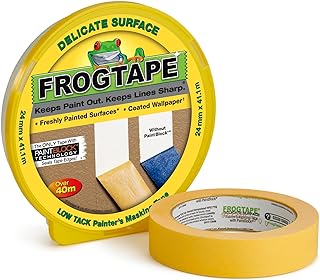 FrogTape Shurtape 179317 Shure Delicate Frog Tape, 4.1m Length, 24mm Width