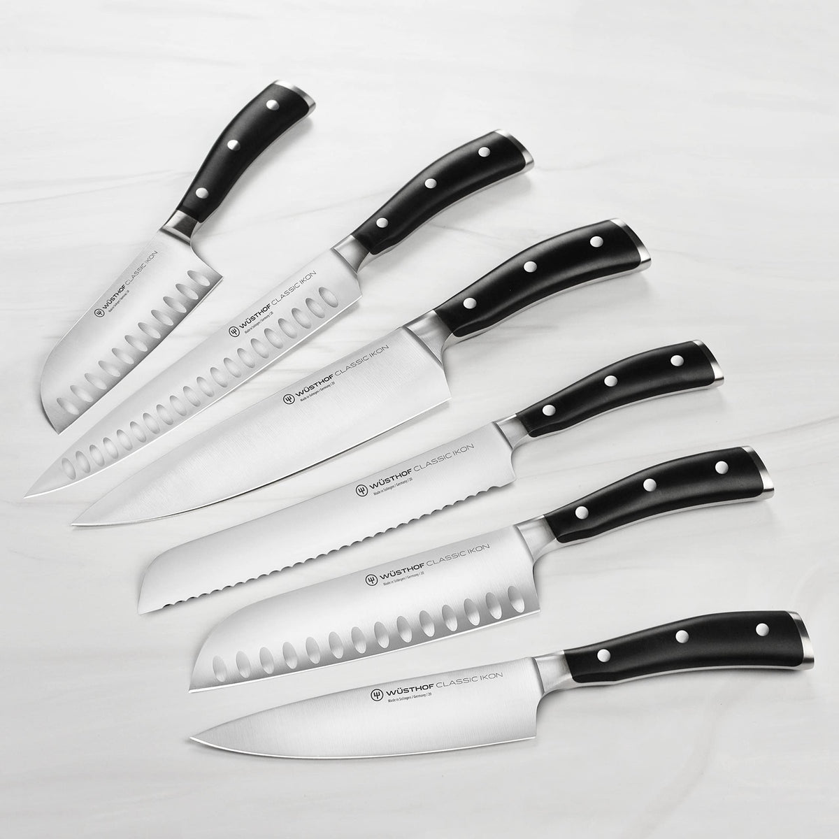 Wusthof 23 Piece Knife Block Set by Wüsthof – 23 Piece, Forged High Carbon Stainless Steel, Black Handles, Pack of 23, Model Classic Ikon