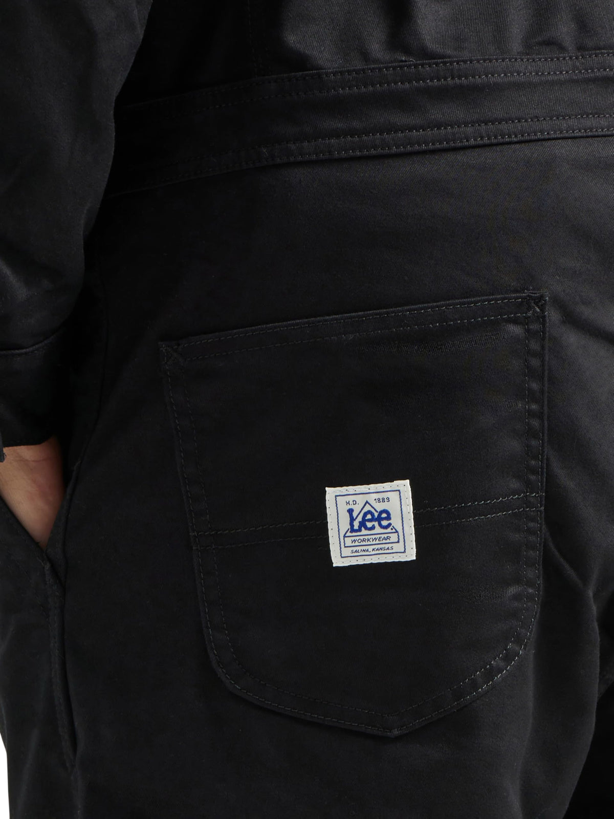 Men's Workwear Union-All by Lee – X-Large, Cotton, Spandex, Black, Model 112340449