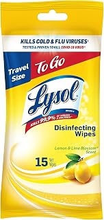 Lysol Disinfecting Wipes To-Go Flatpack Lemon & Lime Blossom - 15ct