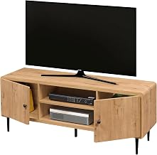 Techni Mobili Mid-Century Modern TV Stand w/Storage Fits Up to 60" TV, Oak