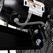 Global Industrial Black/Silver / 29"L x 38"W x 7"H / Industrial Wall-Mounted Fans