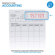White Guest Check Pads (100 Count) - 1 Part Guest Check Pads - Server Notepads and Waitress Order Pads - Check Pads for Diners by Stock Your Home – 4.25 x 7.75, Paper, Model 1690